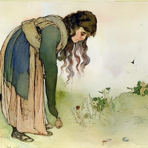 Eeyore's Daughter's Resurrection: Watercolor Painting