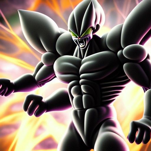 Frieza Venom Fusion in Hyperdetailed Photorealism