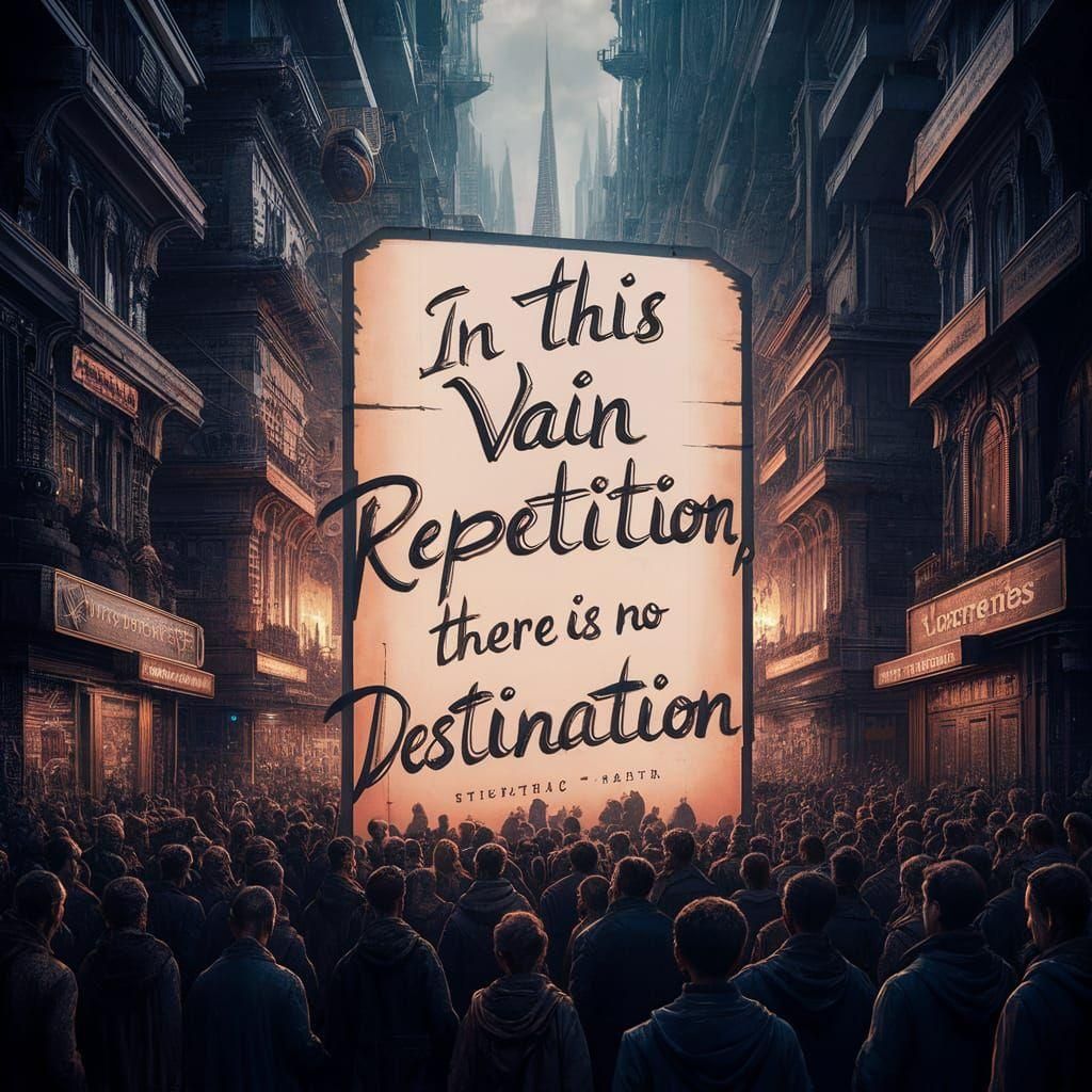 Futuristic Cityscape with Bold Signage in Matte Painting