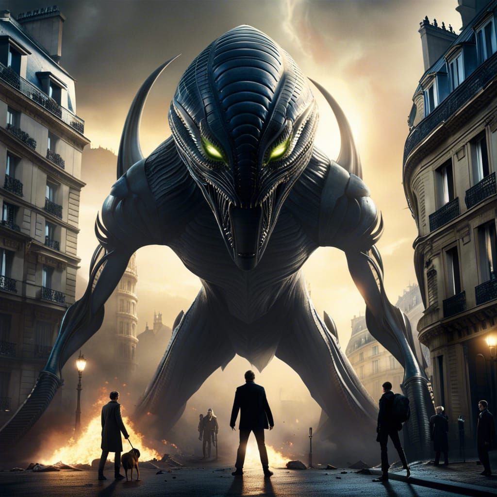 Alien Invasion Causes Destruction in Paris: Action Still