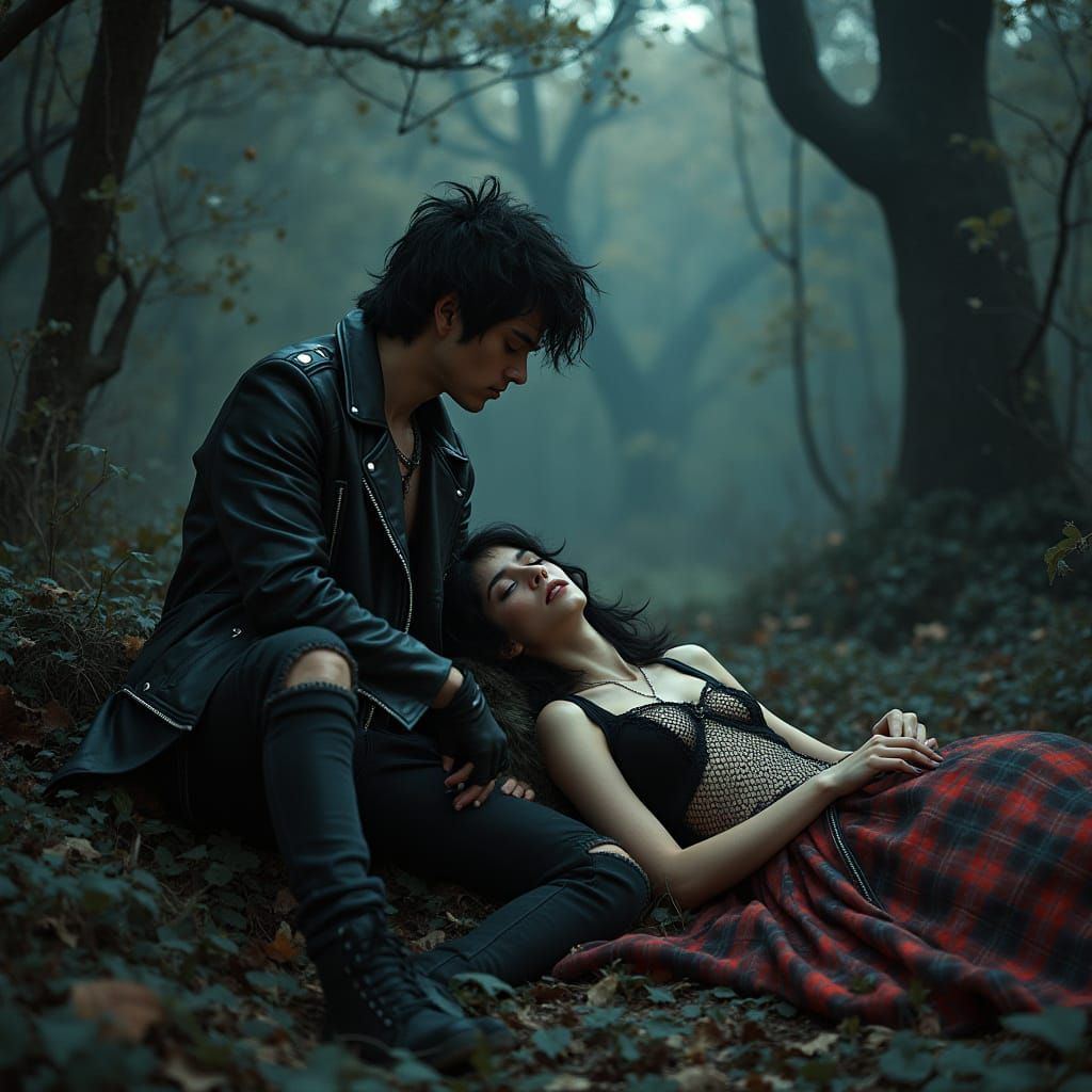 Cyberpunk Prince Charming Discovers Punk Snow White in Dark ...