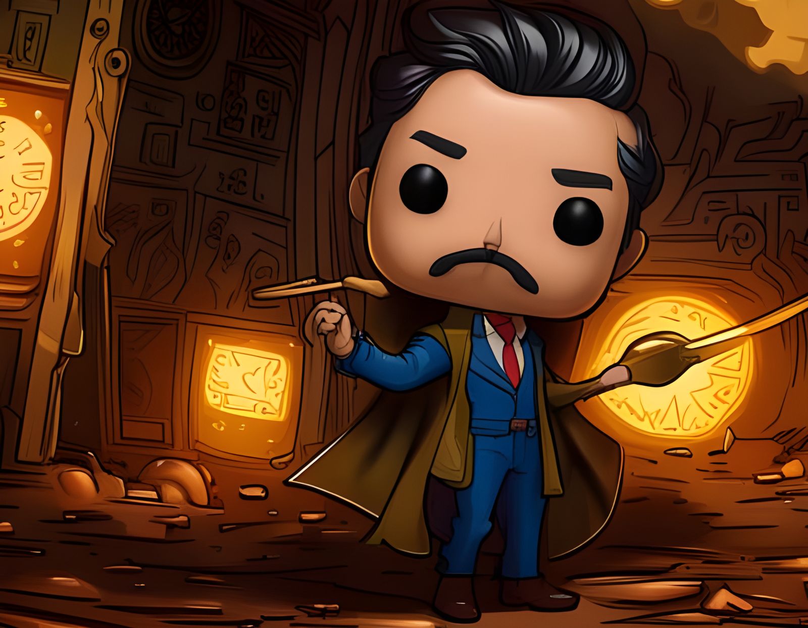 Funko Pop Figure on White Background