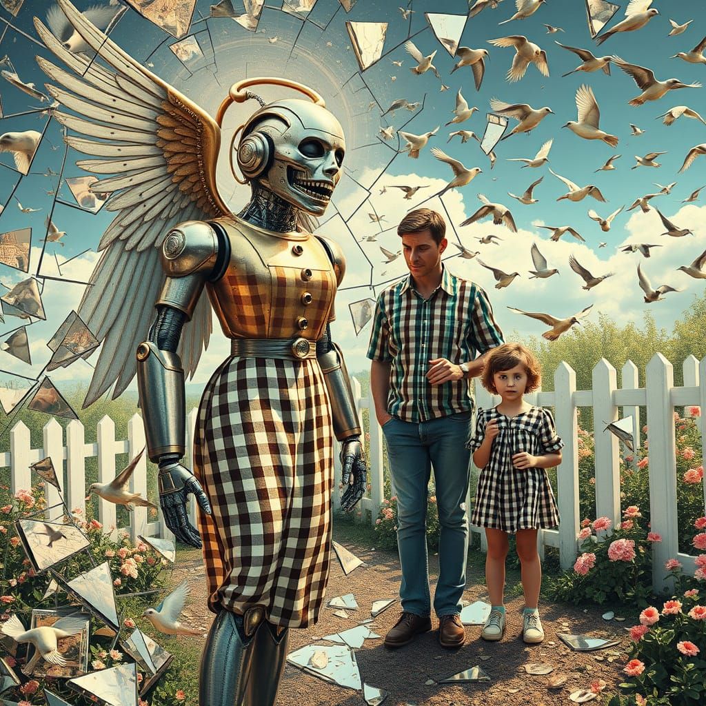 Angel of Memories Screaming in Mirror Labyrinth