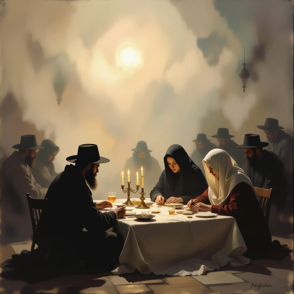 Spiritual Reflection on Yom Kippur in Symbolic Realism