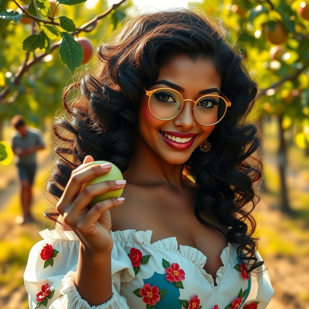 Mirabel Madrigal in Sunlit Orchard, Detailed Style