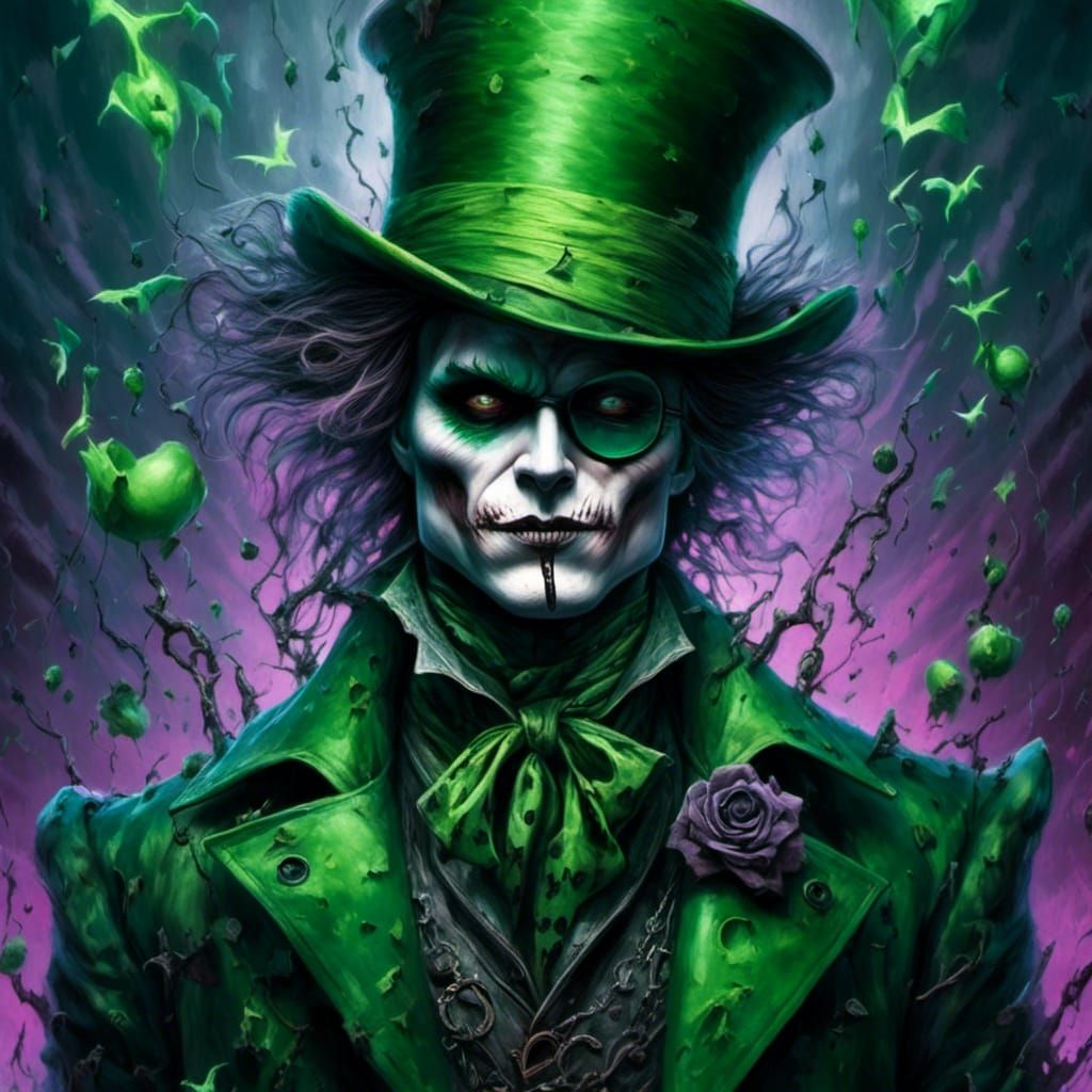 Johnny Depp as The Riddler in Burton Batman Style