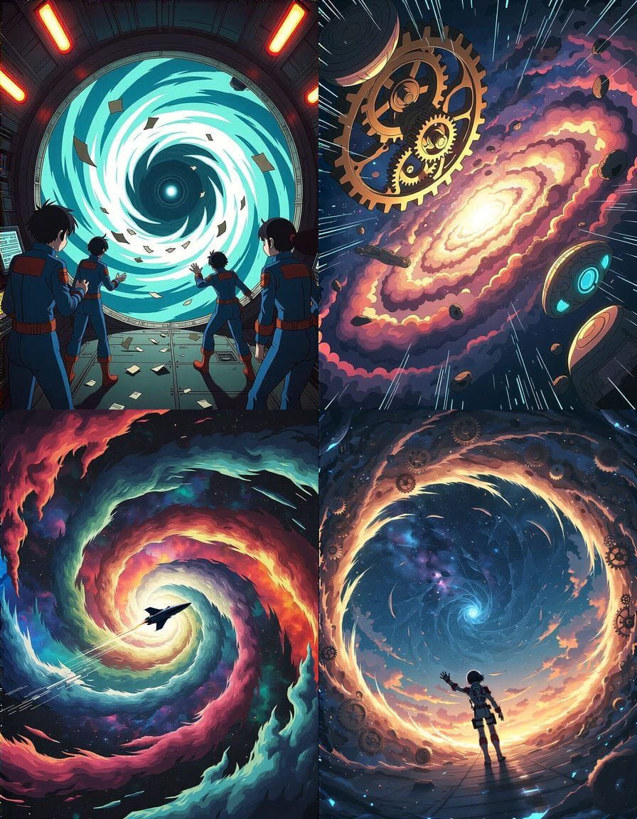 Anime Style Temporal Filing Error in Space