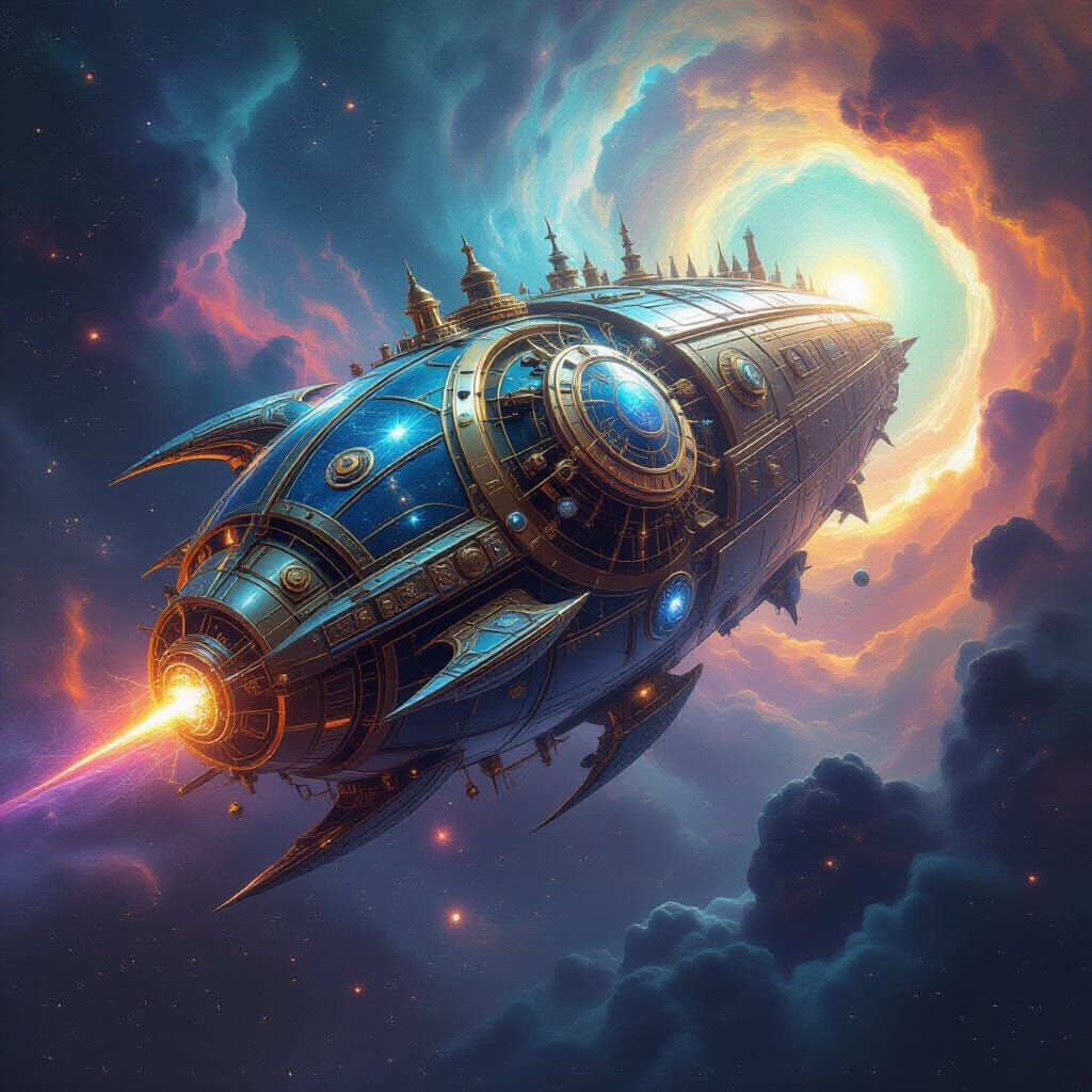 Clockwork Leviathan Emerges From Cosmic Vortex