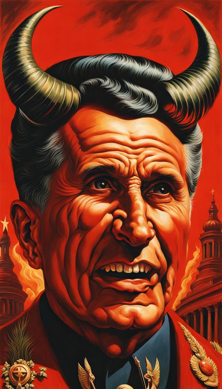 Dictator as Demon in Communist Hell: Soviet Art