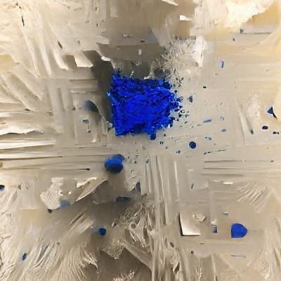 Abstract Blue Minimalist Composition