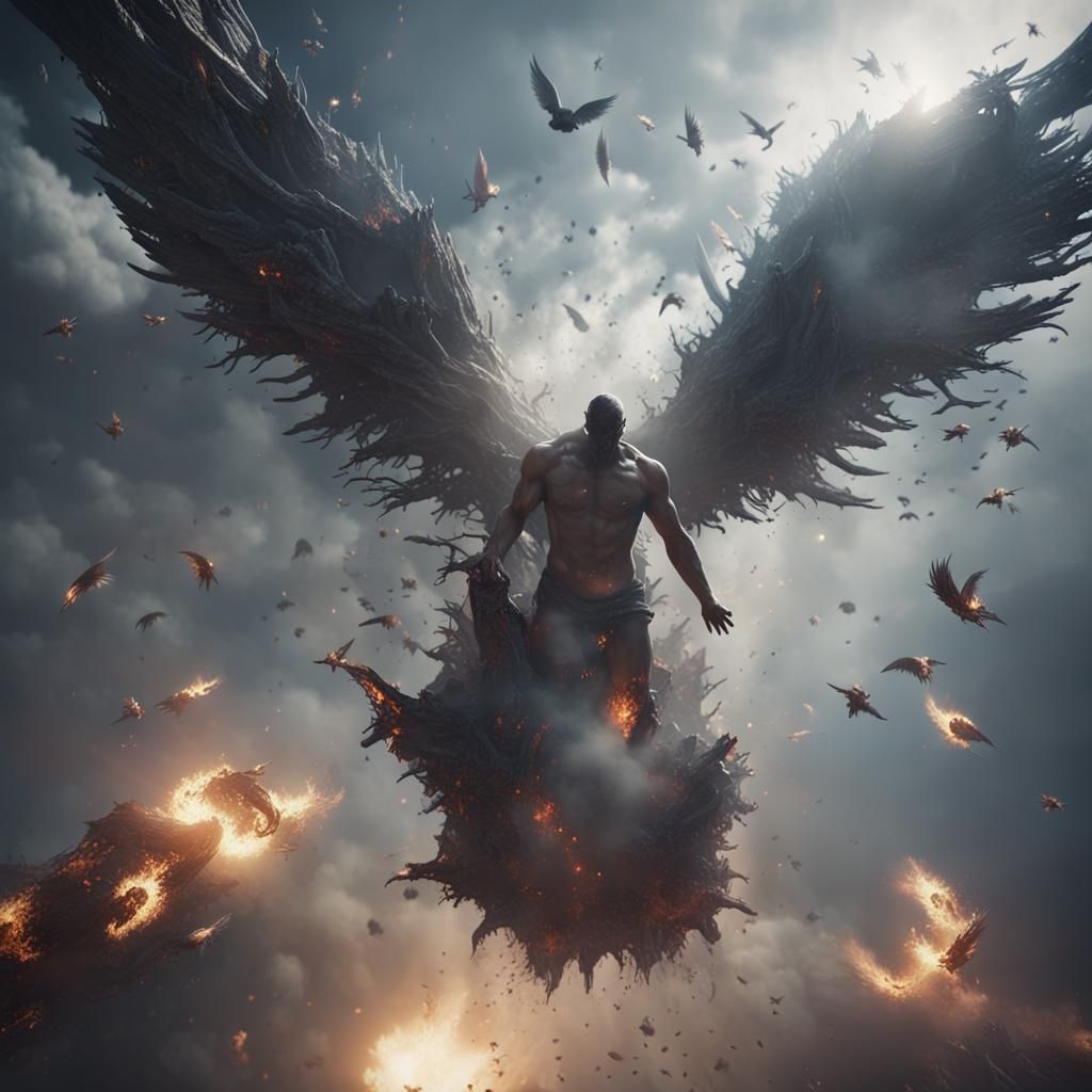 Heaven and Hell Collision in Cinematic 3D