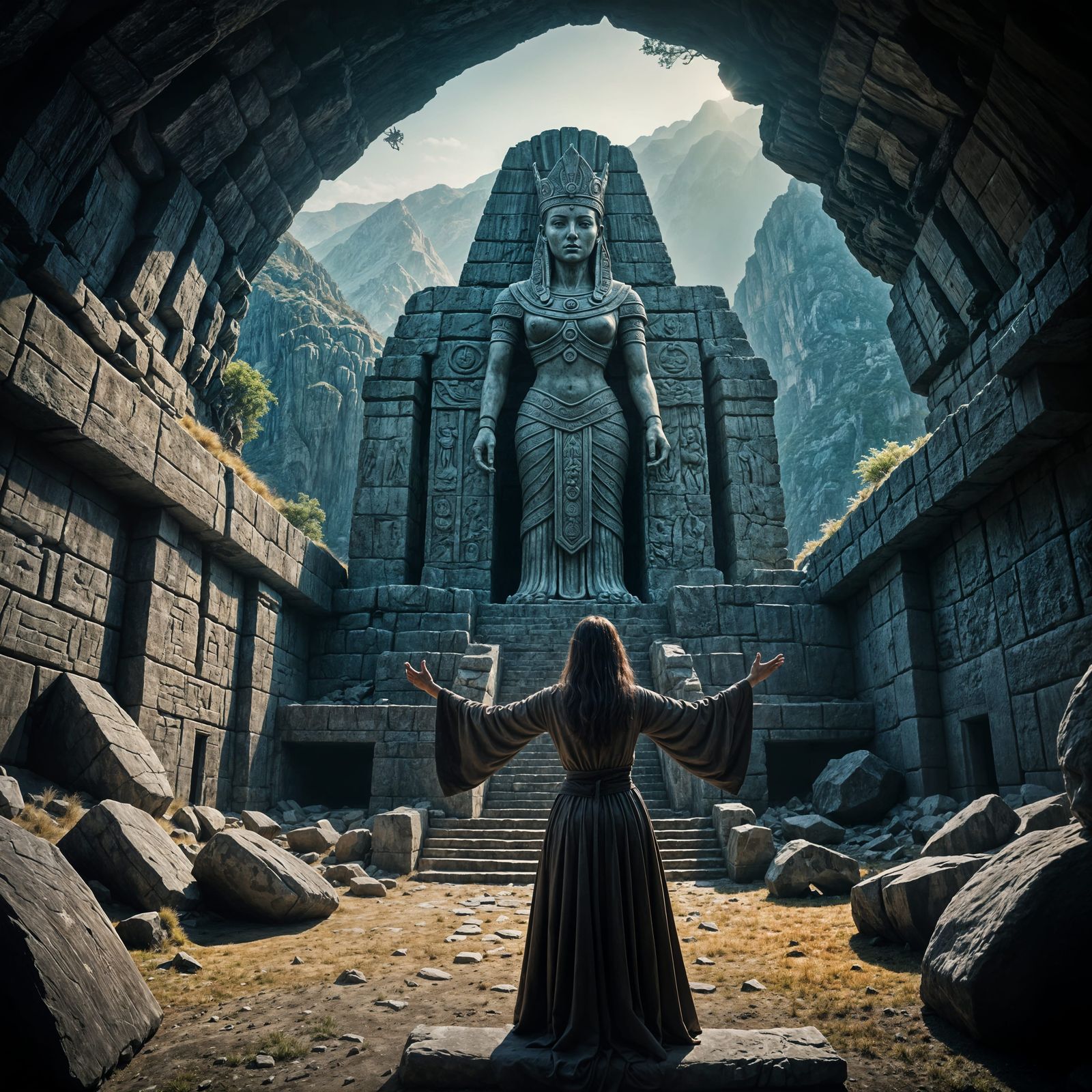 Epic Mountain Tomb of Ancient Queen