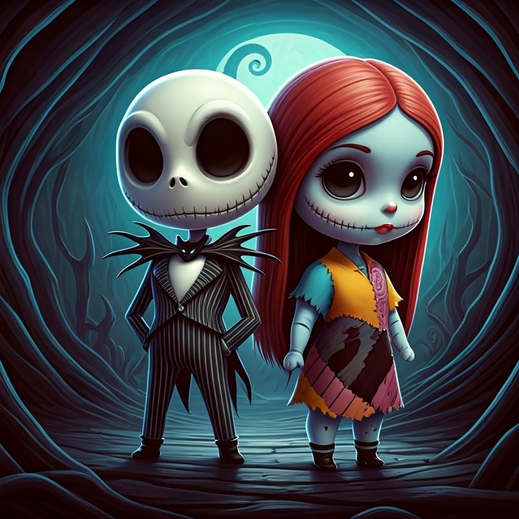 Jack Skellington and Sally