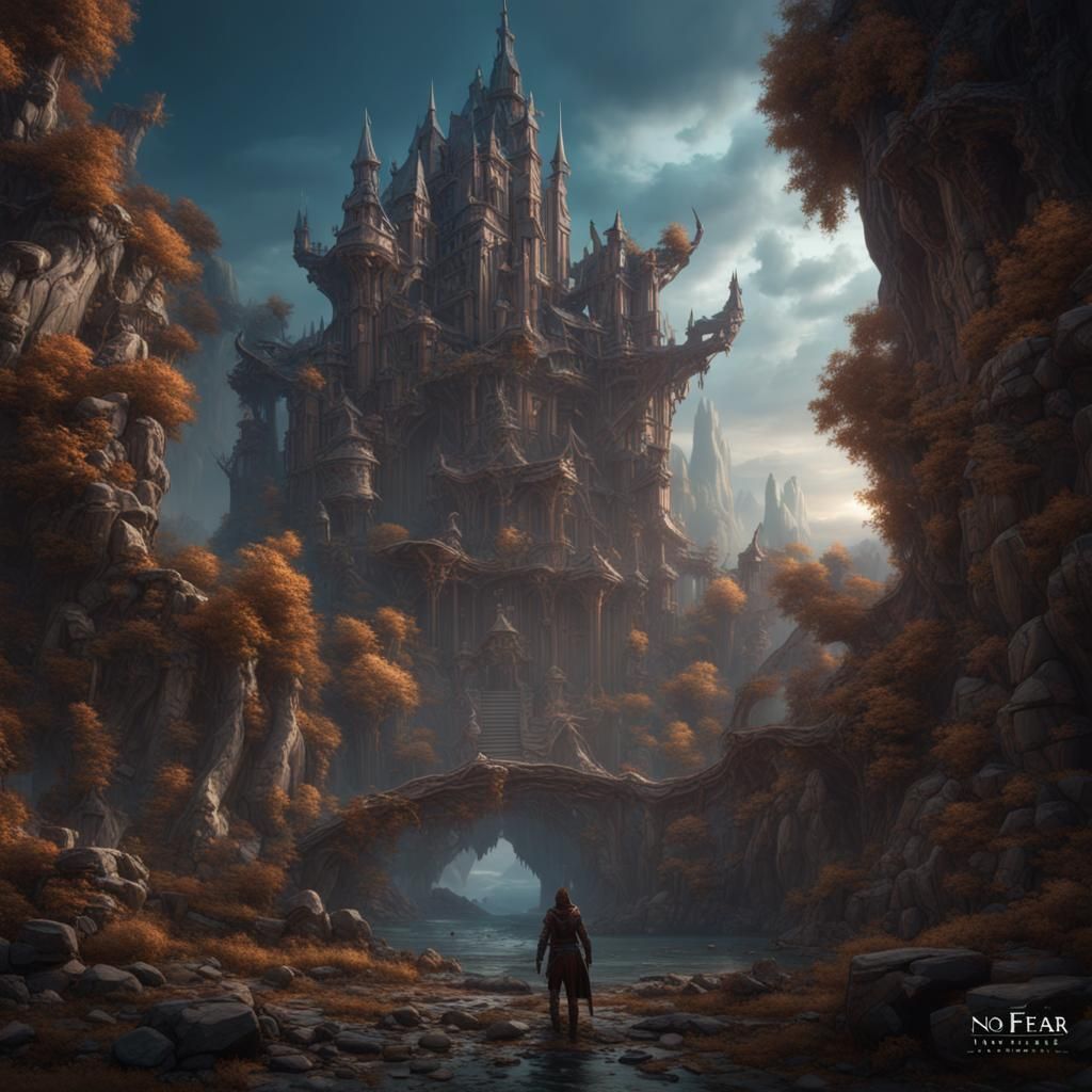 Fantastical Matte Painting with Intricate Details