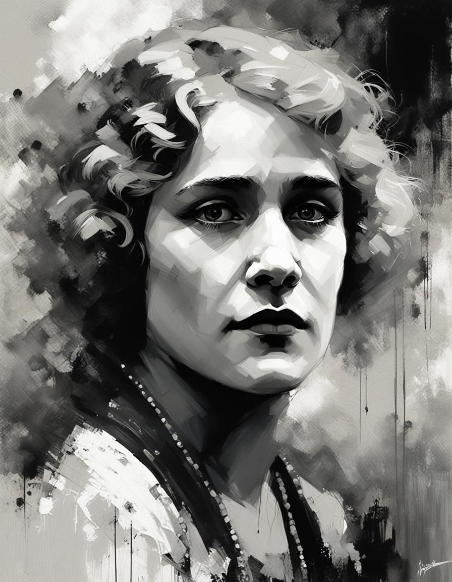 Black and white portrait of actress Mary Pickford ,  1920s