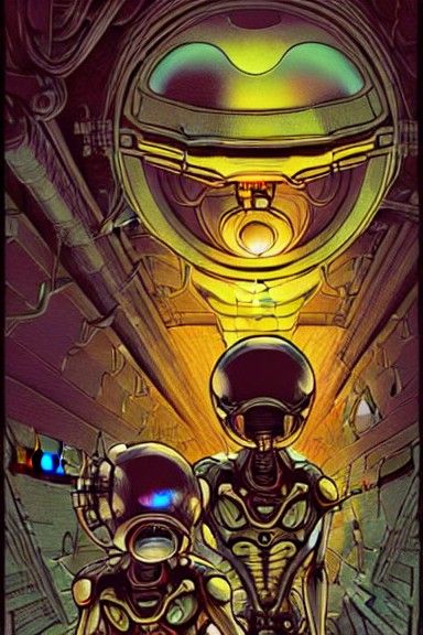 Metroid Fusion: Gothic Sci-Fi Street Art