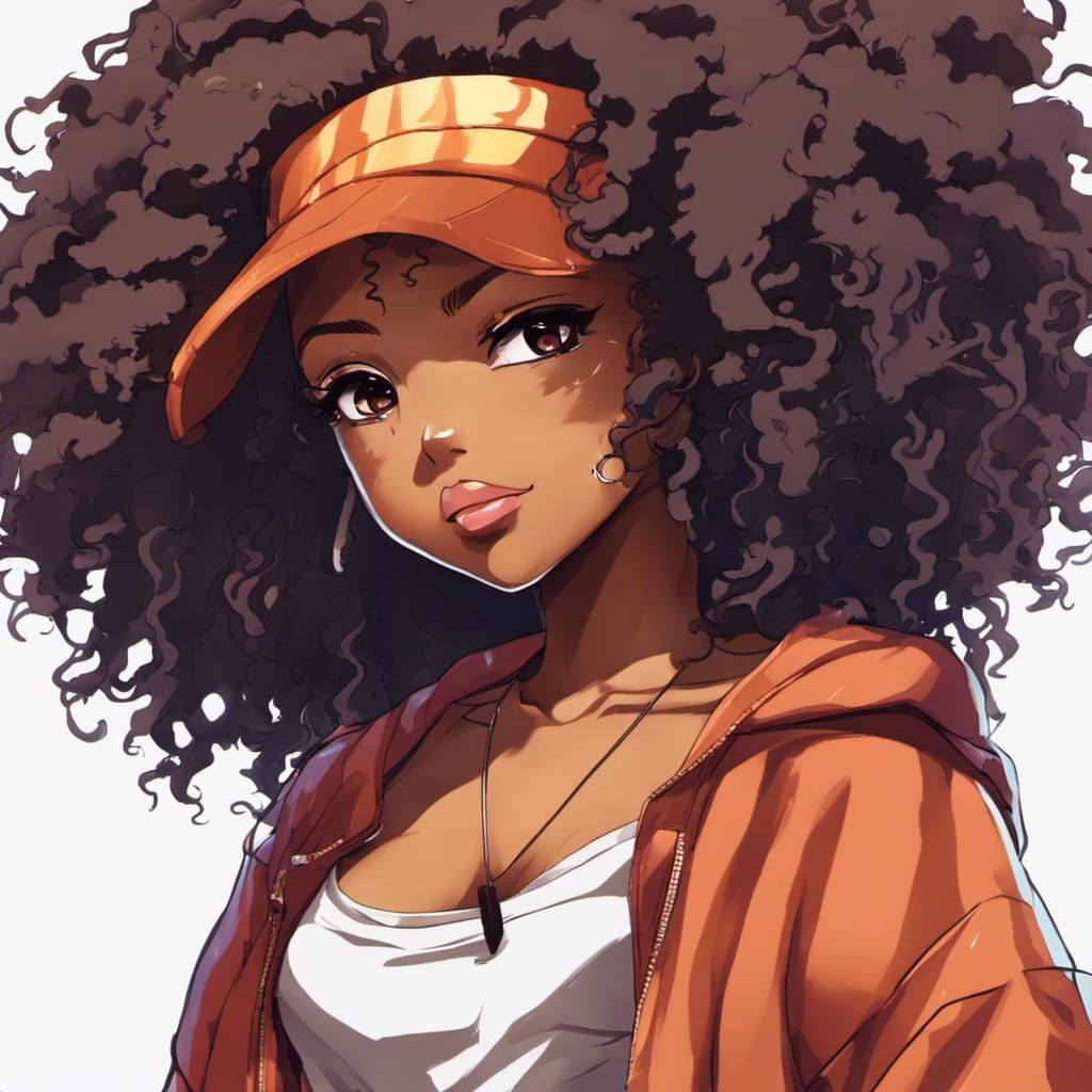 Ubuntu OS Anime Samurai Girl in Manga Style