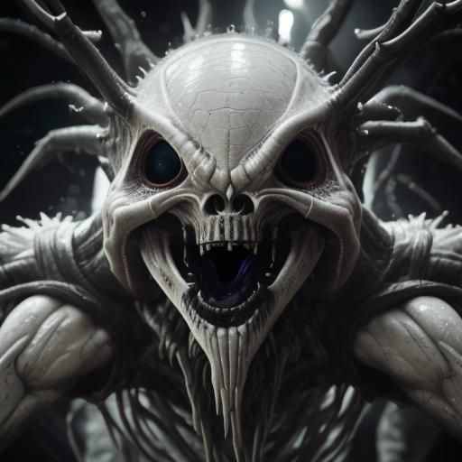 Terrifying Alien Monster Inspired by 'The Thing'