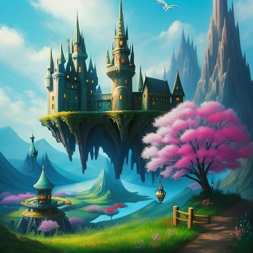 Enchanting Whimsical Fantasy Landscape