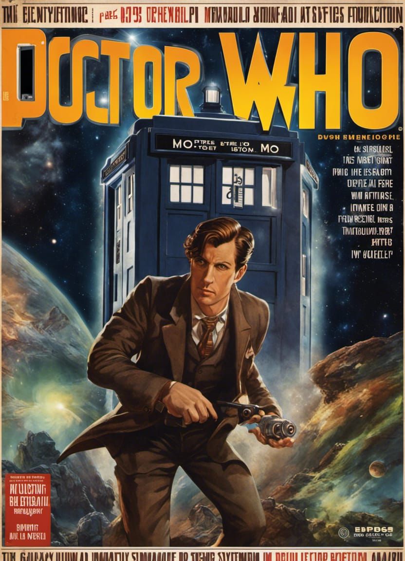 Doctor Who in Retro Pulp Sci-Fi Magazine