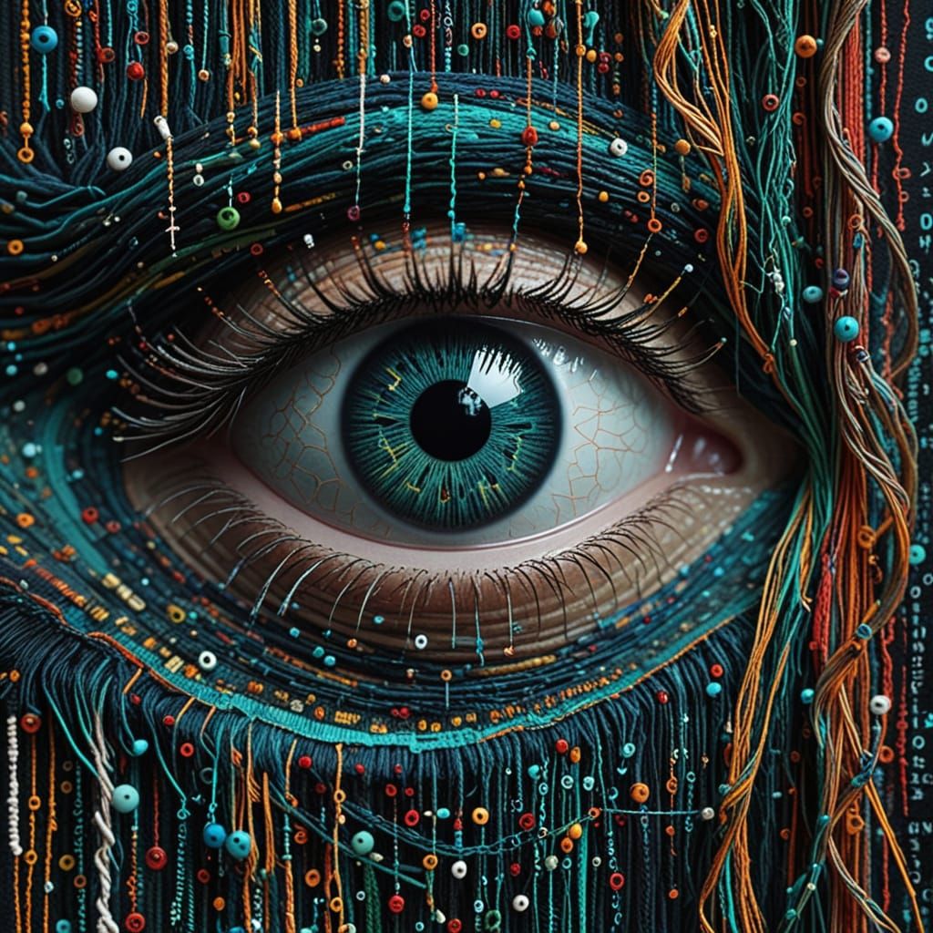 Digital Tapestry: Weaving Content with Binary Code