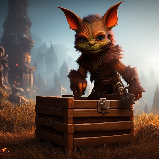 Goblin Hunter - Inside tiny wooden crate