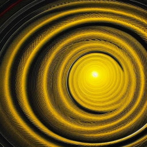 Hypnotic Spiral Swirl in Horror Style