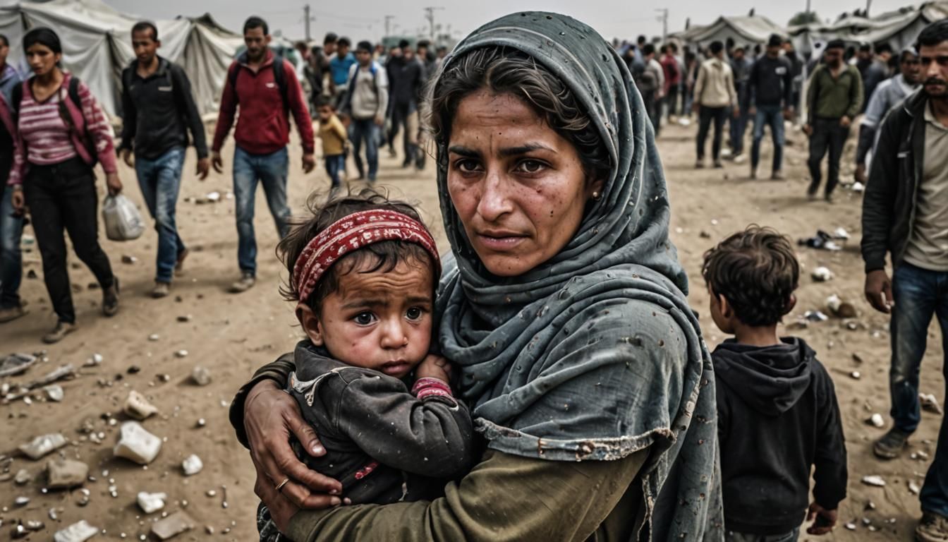 Migrant Mother with Children, Powerful Photography