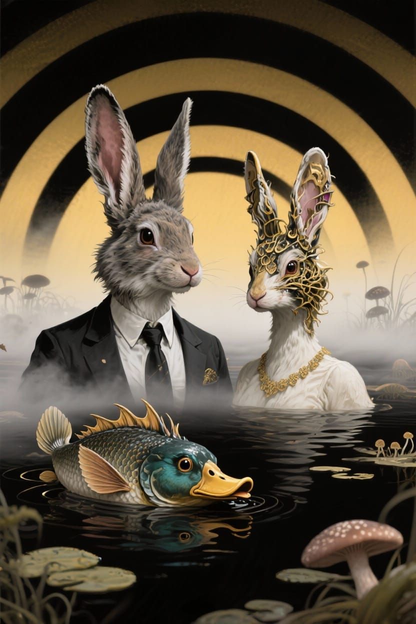 Mr and Mrs Dragonfishduck Become Hydnora Hares