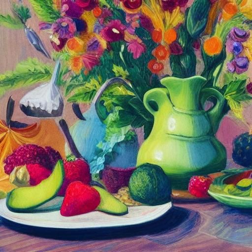 Surrealist Still Life: Elephant Food Basket