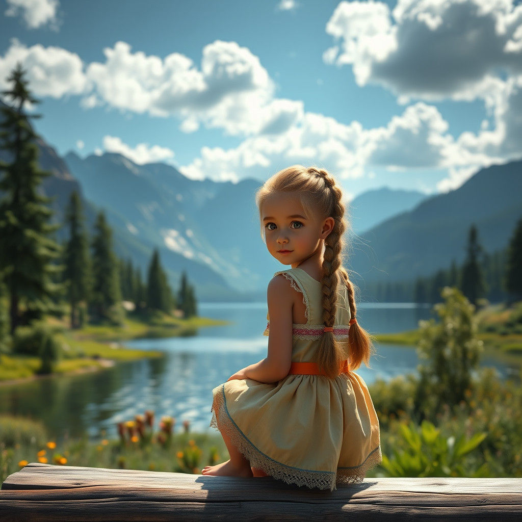Girl with Braids by American Lake, Concept Art