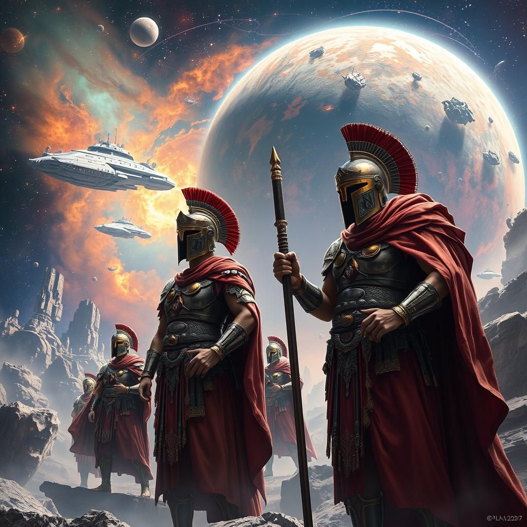 Ancient Romans in Space: A Digital Matte Painting