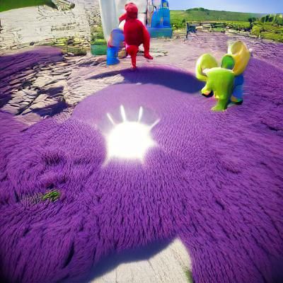 Stylized Teletubbies Characters in Digital Art