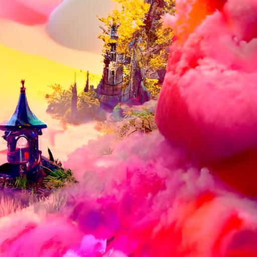 Fantastical Wonderland Scene in Detailed Matte Painting