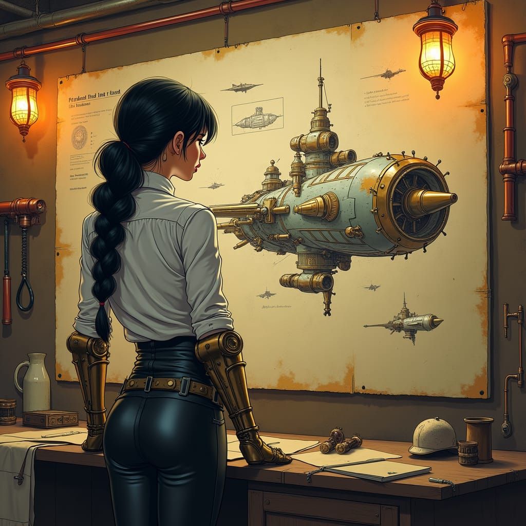 Steampunk Assassin in Anime Style Workshop