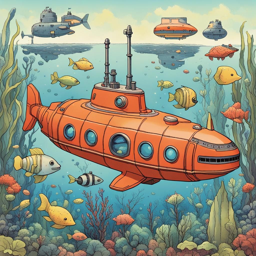 Surreal Space Odyssey with a Pacifist Alien and a Toy Submar...