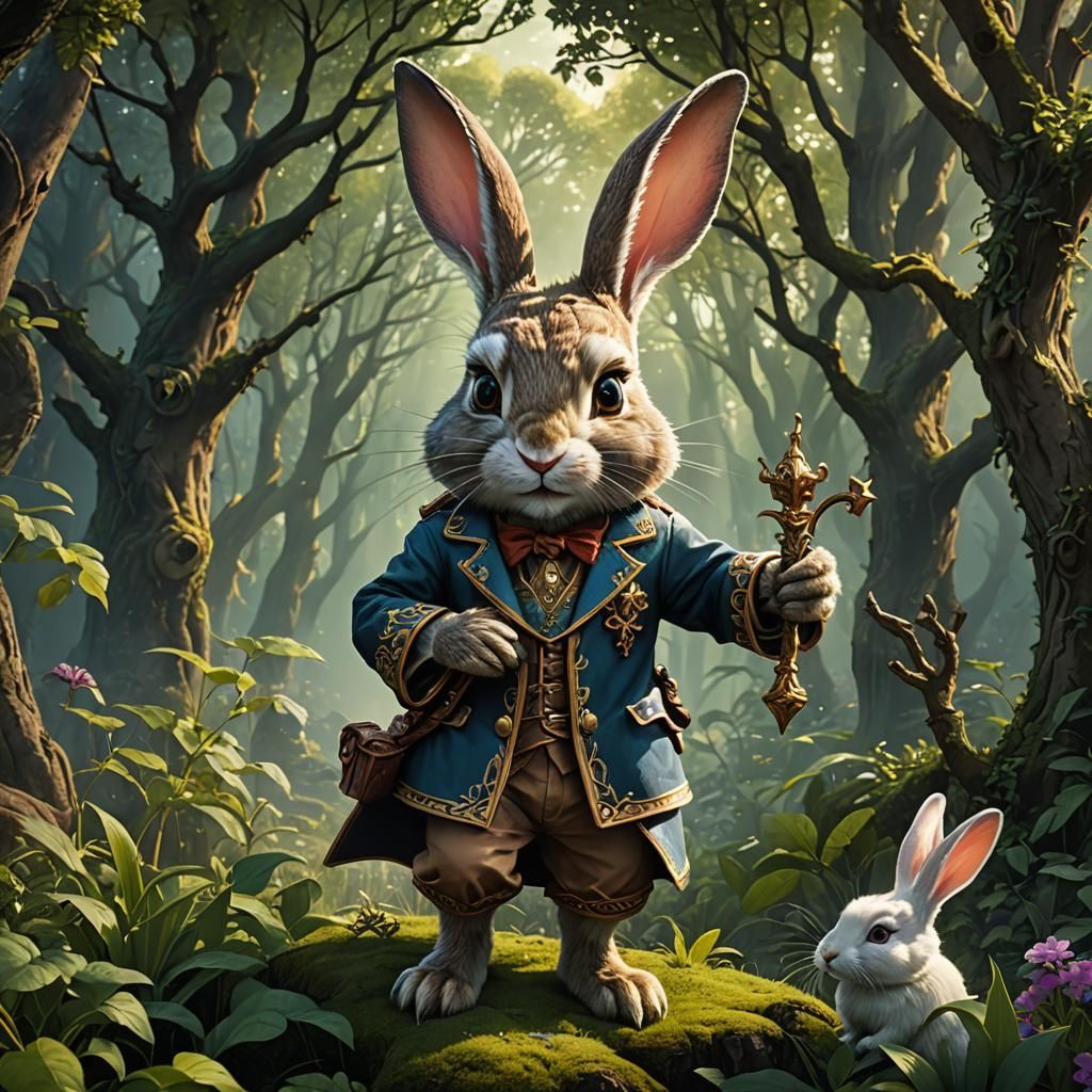 Magical Rabbit Character Concept Art