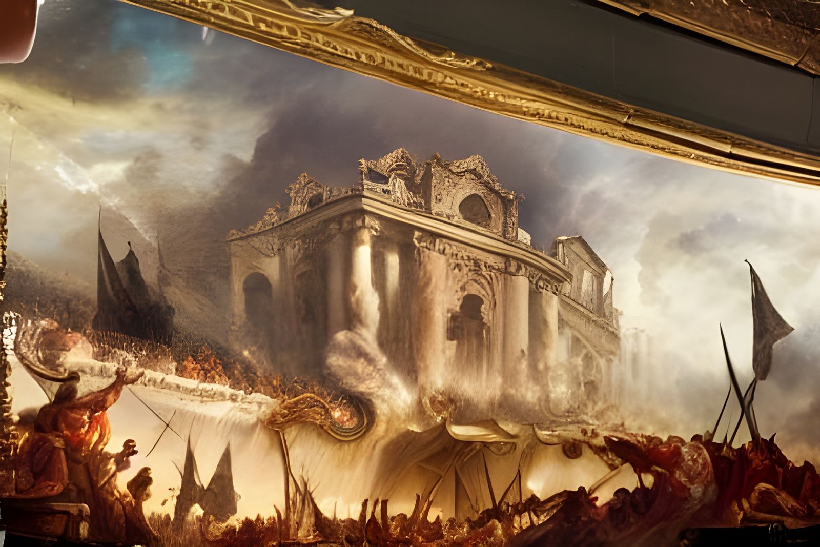 Deconstruction of the Mind's Eye in Delacroix Style