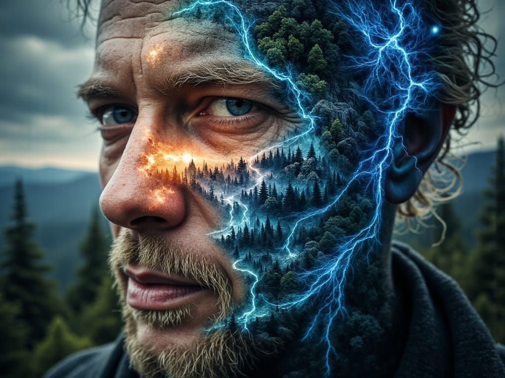 Surreal World Inside Water Drop: Photorealistic Concept Art