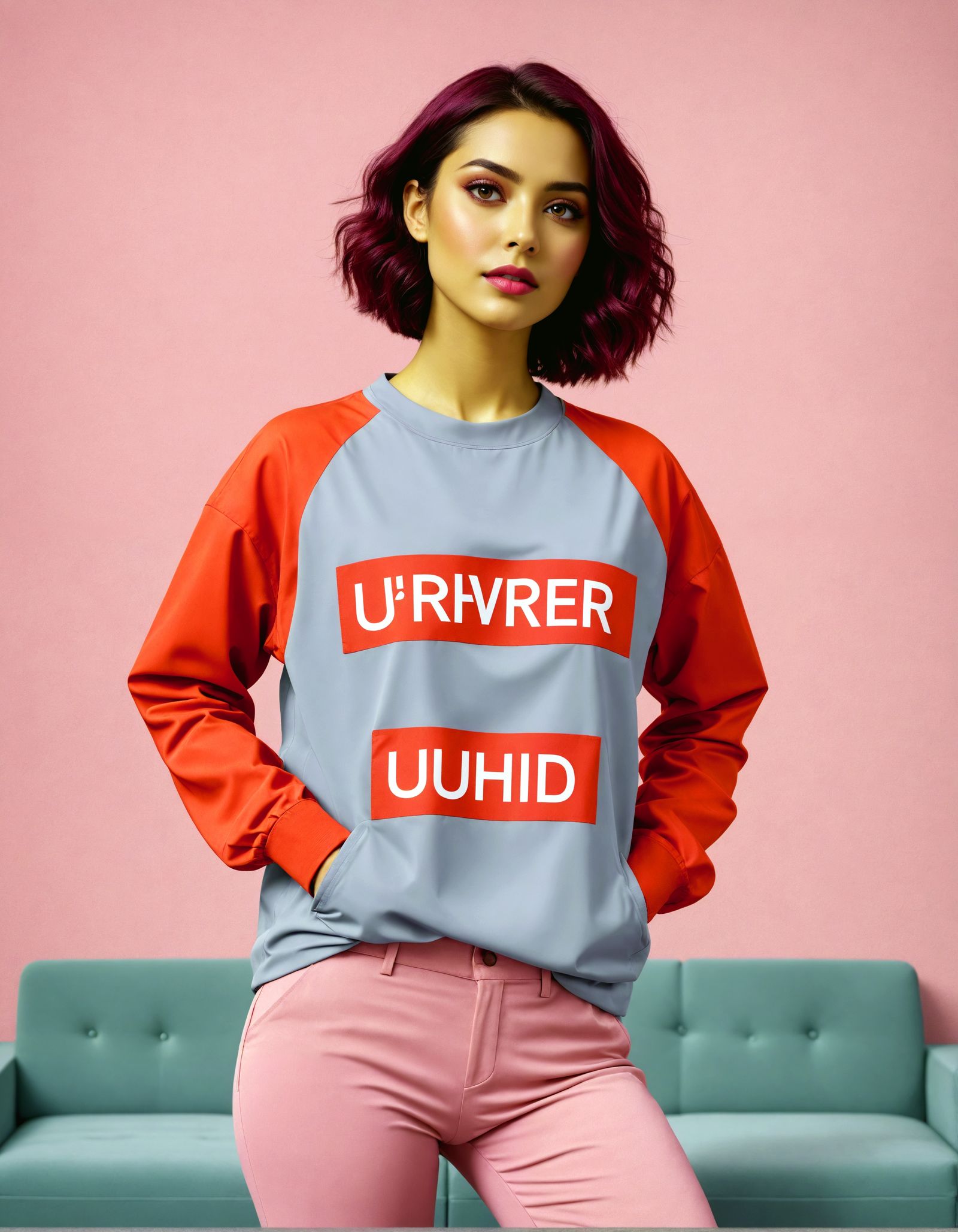 Infrared Portrait Wearing I'm With Stupid Shirt