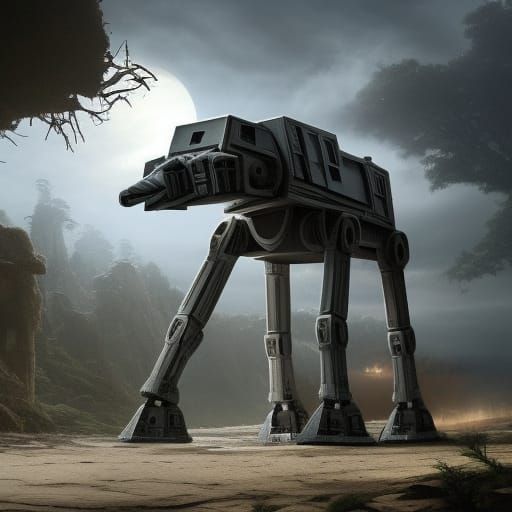 Epic Cinematic AT-AT Digital Matte Painting