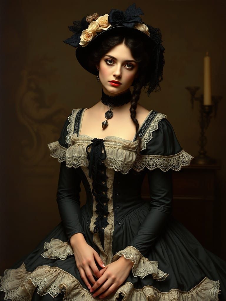 Gothic Lady of the Victorian Era