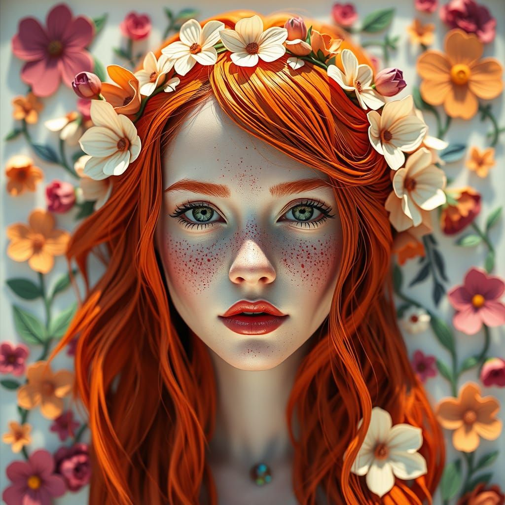 Floral Goddess in Honeyed Glory
