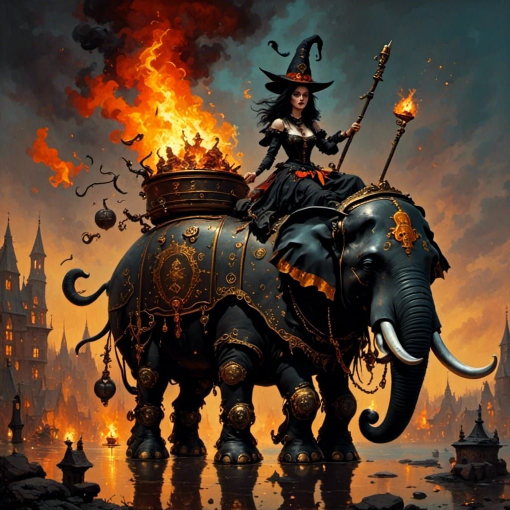 Surreal Witching Hour Dreamscape Generated by AI