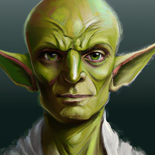 Green Goblin Character Portrait: Fantasy Art