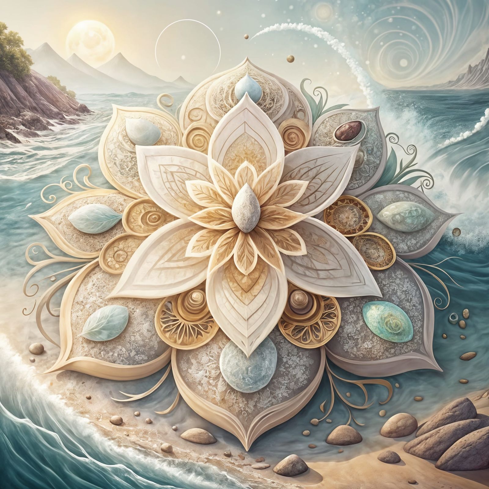 Soothing Lavender Harmony Mandala