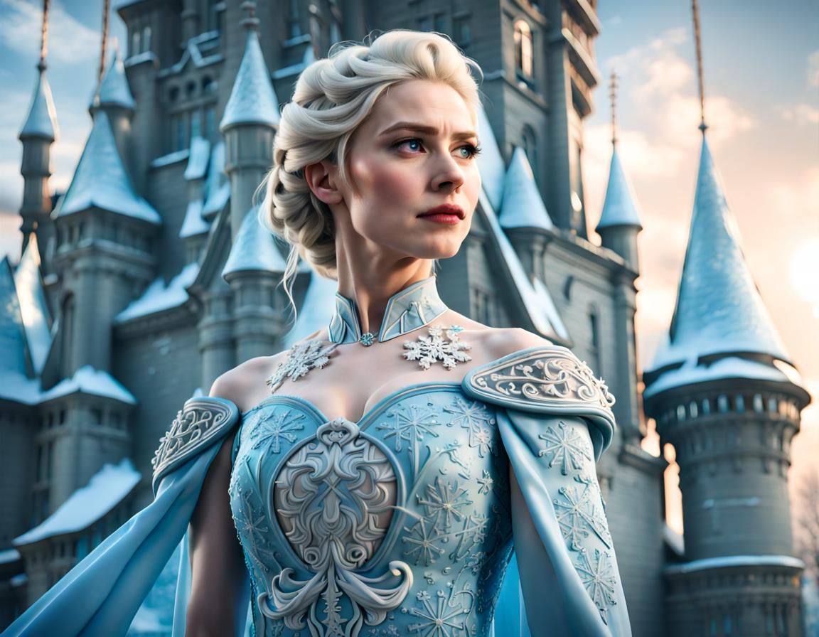 Queen Elsa Double Exposure Artwork