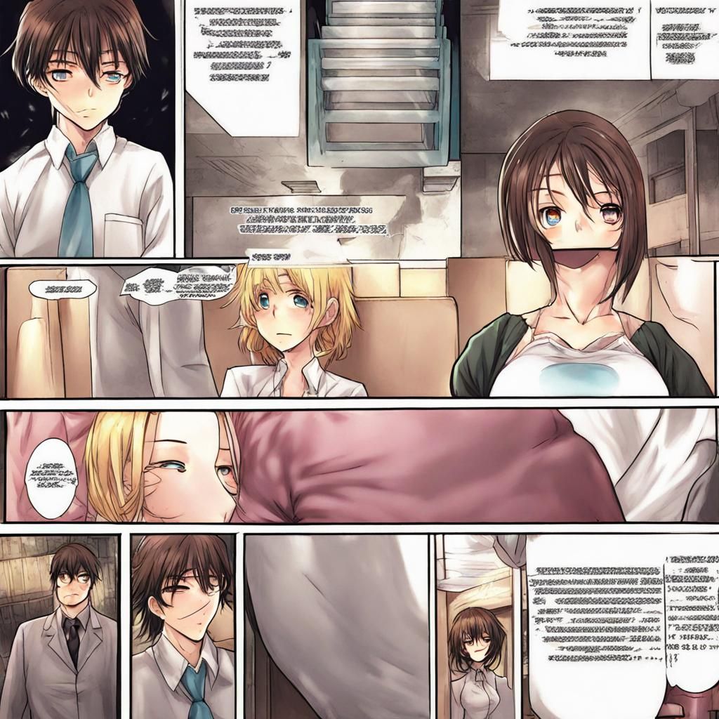 Anime Style Impregnation Comic With English Text