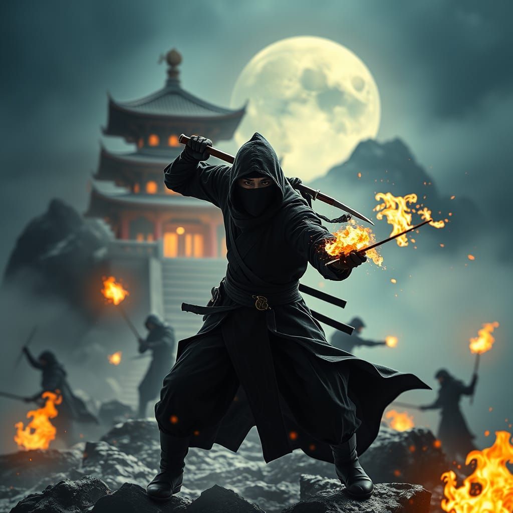 Occult Ninja Infiltrates Misty Mountain Temple