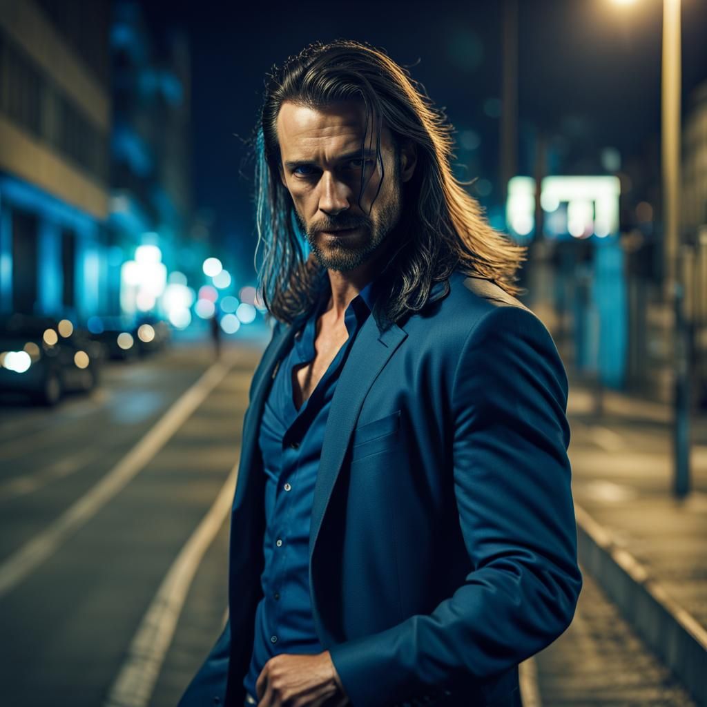 Apocalyptic City Walker: Hyper-Realistic Sci-Fi Portrait